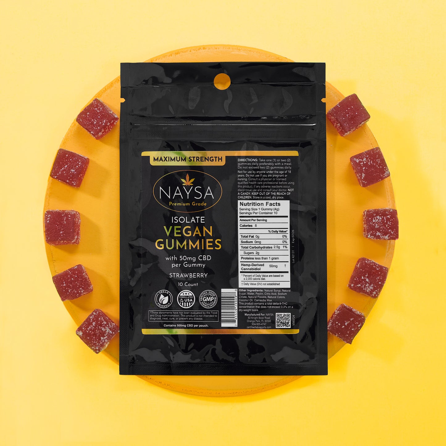 Naysa Isolate Gummies 10-Count