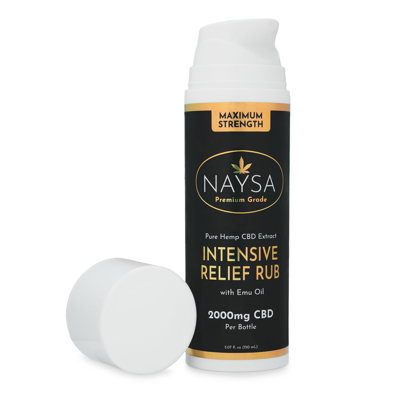 2000mg Naysa Intensive Relief Rub With Emu Oil Luxury CBDs
